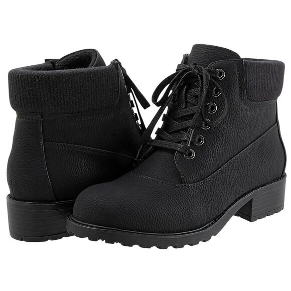 Trotters Womens Bellamy Boots US 8 M EU 38.5 Black Mid Calf NIB - Picture 1 of 13